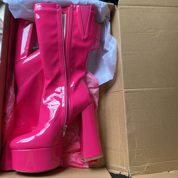 London Rag Vinkele Women's Platform Boots - Picture 4 of 5